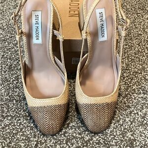 Steve Madden Becka Raffia Heels
